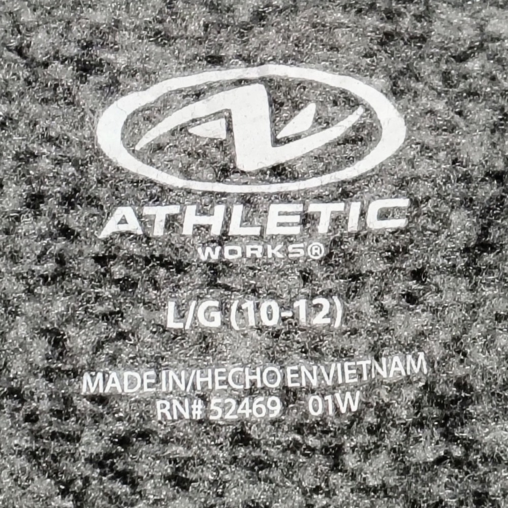 Athletic Works Kids‎ Unisex L G 10 12 Black Speckled Knit Jogger Pants Casual - Picture 4 of 7
